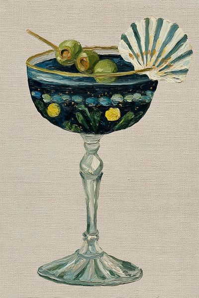 Cocktail Shell Still Life Print. poster print