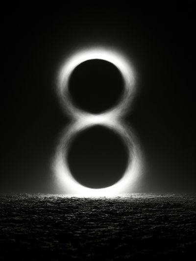 Eclipse Over Dark Sea Print.
