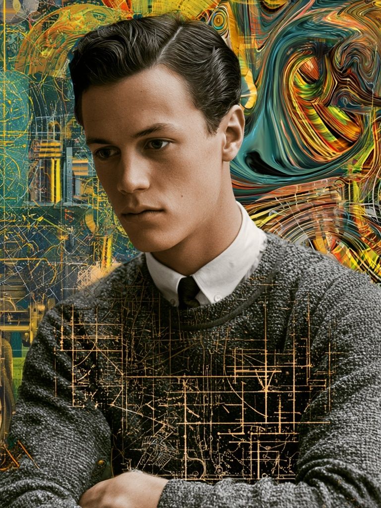 Surreal Portrait Collage Print. poster detail