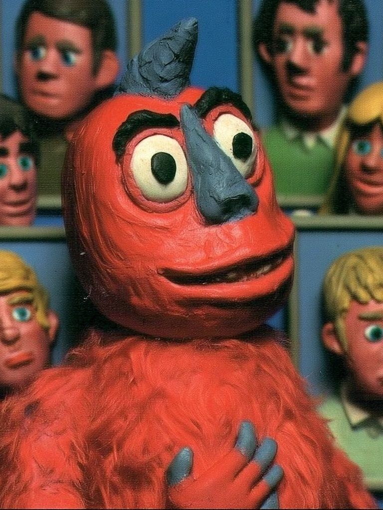 Red Clay Character Portrait Print. poster detail