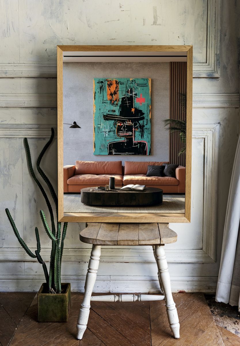 Abstract Face Portrait Poster. room preview