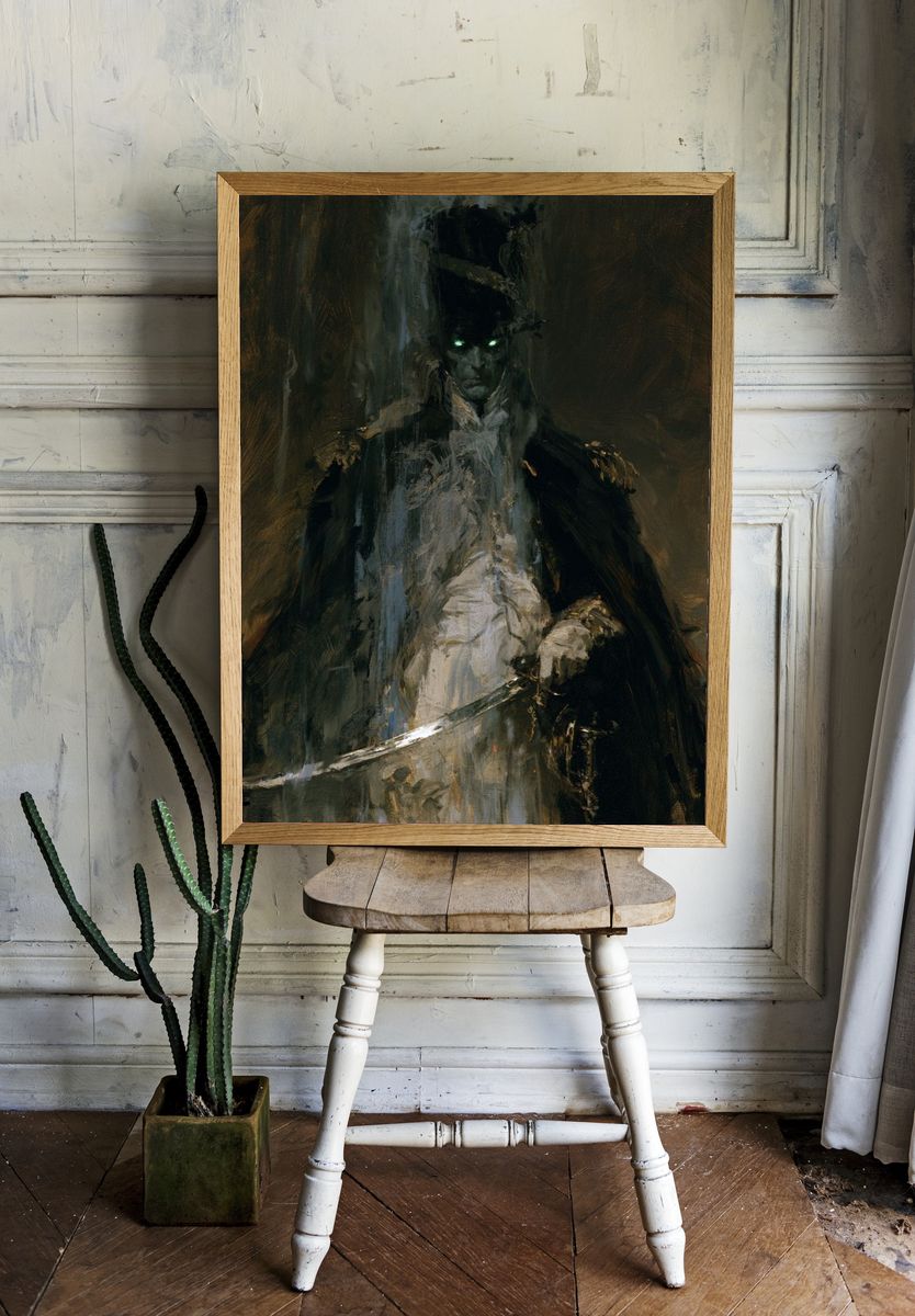 Dark Gothic Warrior Fine-Art Print. — room view 1