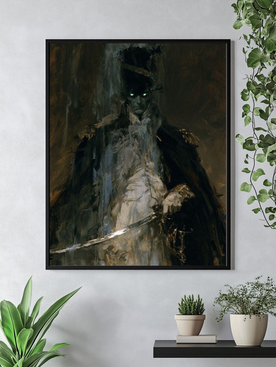 Dark Gothic Warrior Fine-Art Print. — room view 4