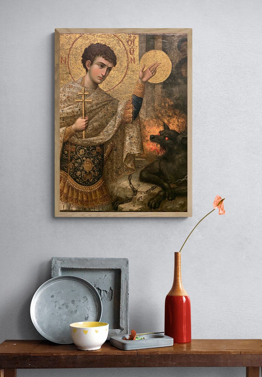 Saint George and the Dragon Print. — room view 3
