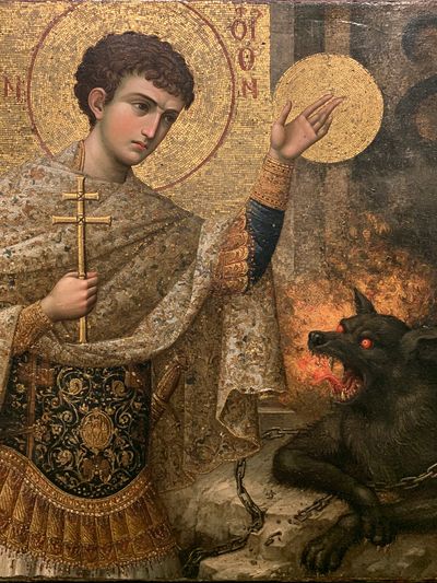 Saint George and the Dragon Print. poster
