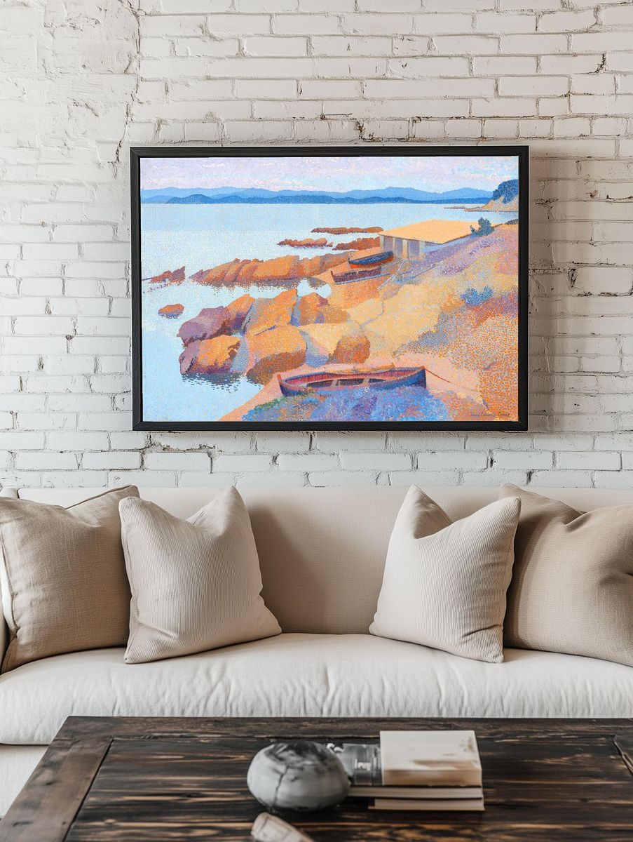 Calanque des Antibois (1891–1892) painting. room preview