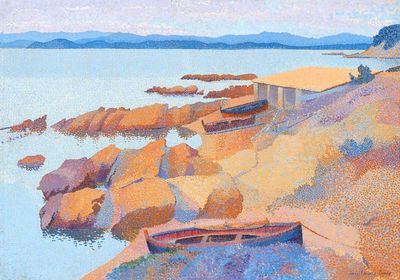 Calanque des Antibois (1891–1892) painting. poster print
