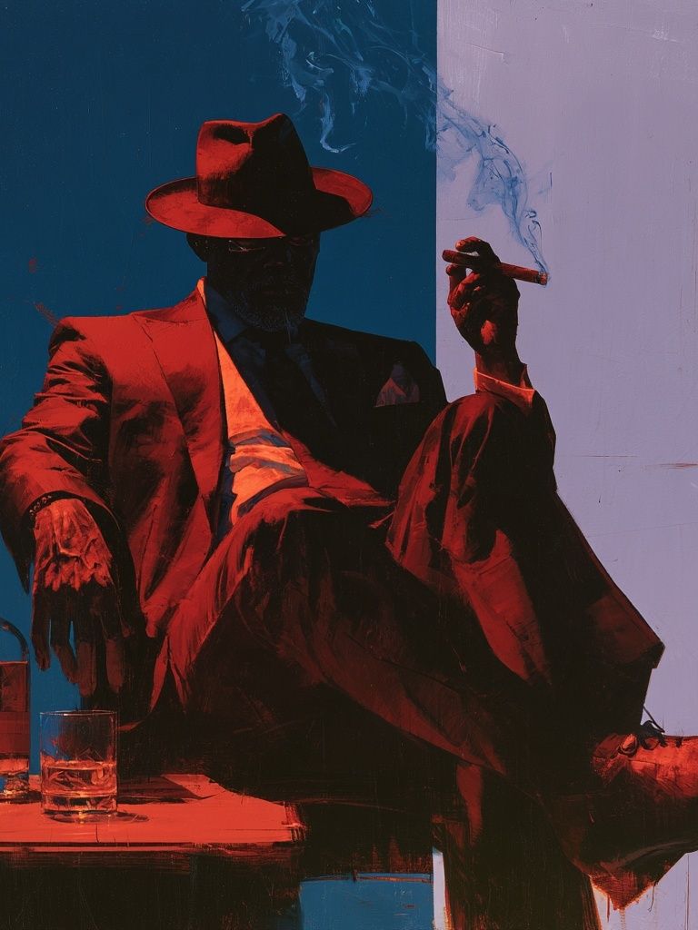 Noir Gentleman — Fine-Art Print. poster detail