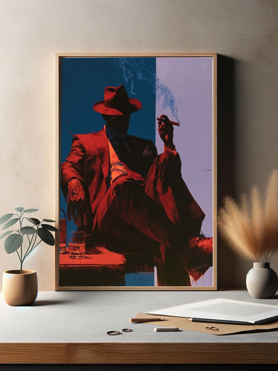 Noir Gentleman — Fine-Art Print. — room view 2