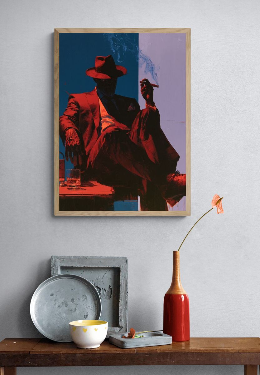 Noir Gentleman — Fine-Art Print. — room view 3