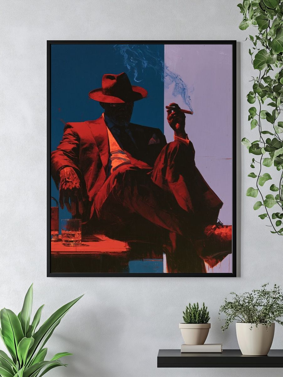Noir Gentleman — Fine-Art Print. — room view 4