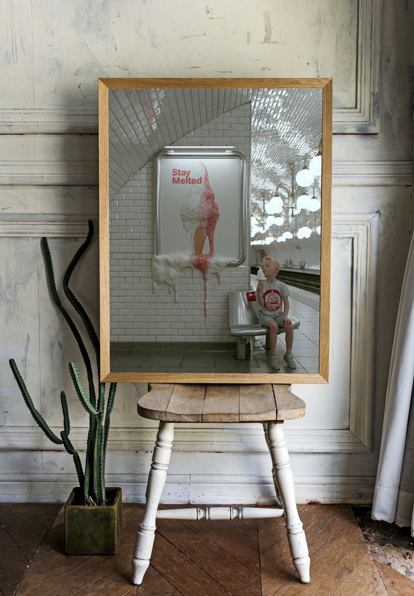 Stay Melted Ice Cream Poster. room preview