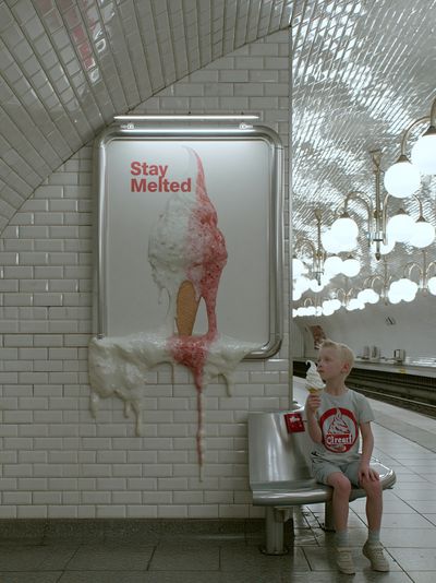 Stay Melted Ice Cream Poster. poster print