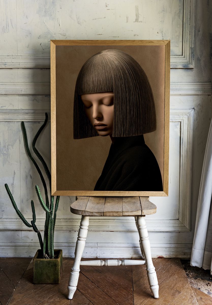 Serene Portrait — Fine-Art Print. — room view 1