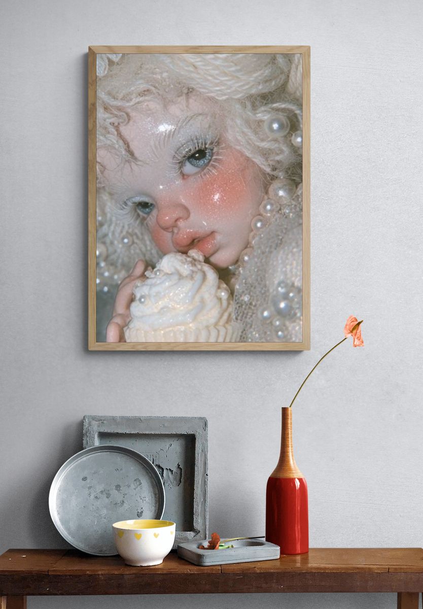 Dreamy Doll Portrait Print. — room view 3