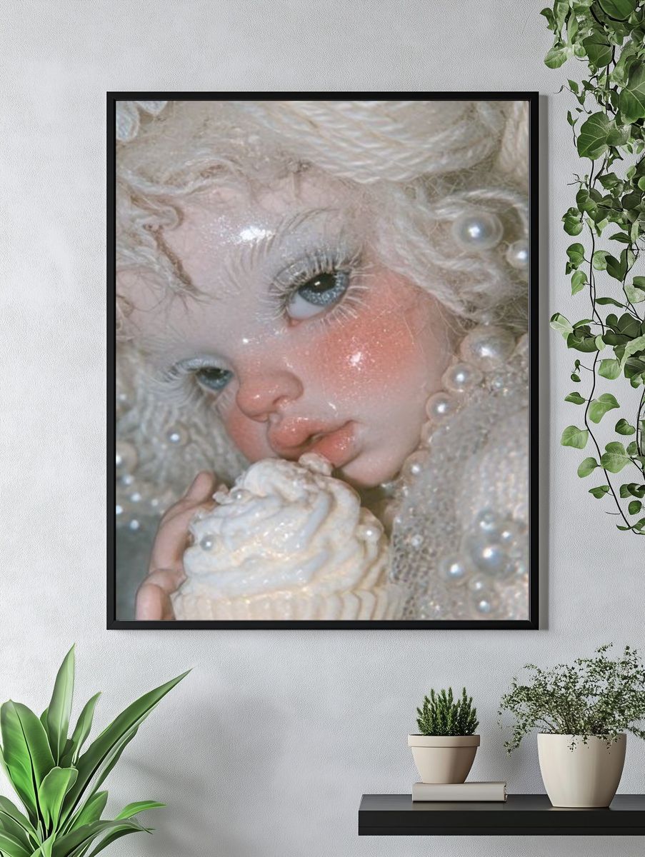 Dreamy Doll Portrait Print. — room view 4