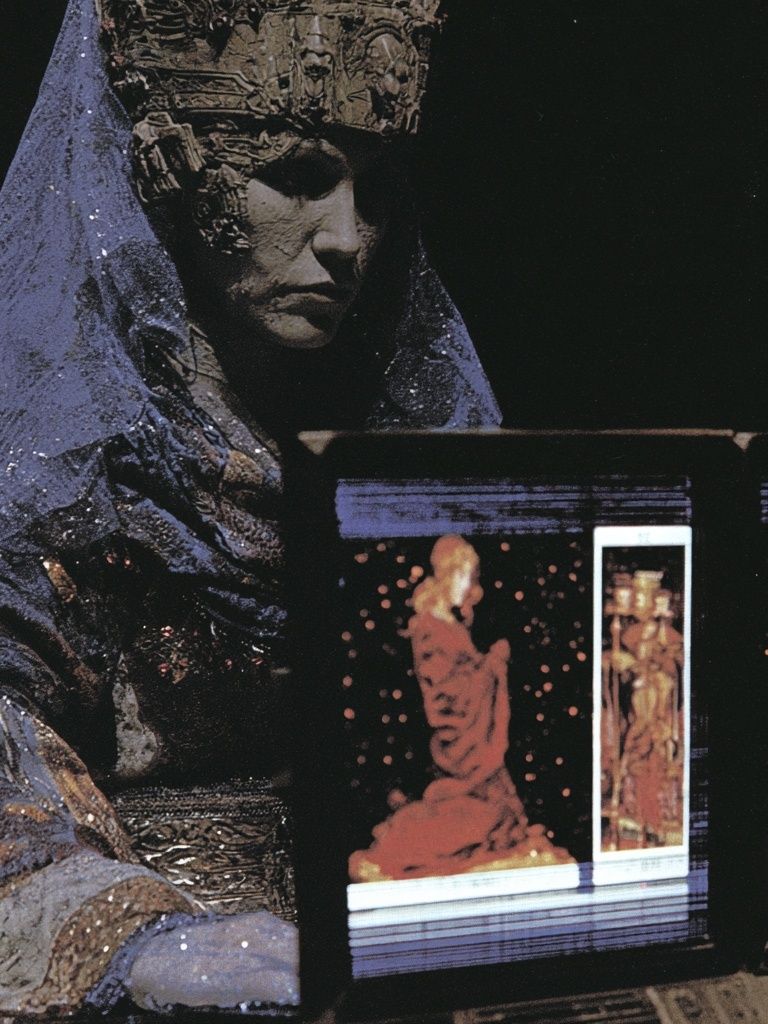 Mystic Figure Collage Poster. poster detail