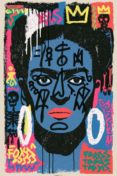 Graffiti Face Street-Art Poster.