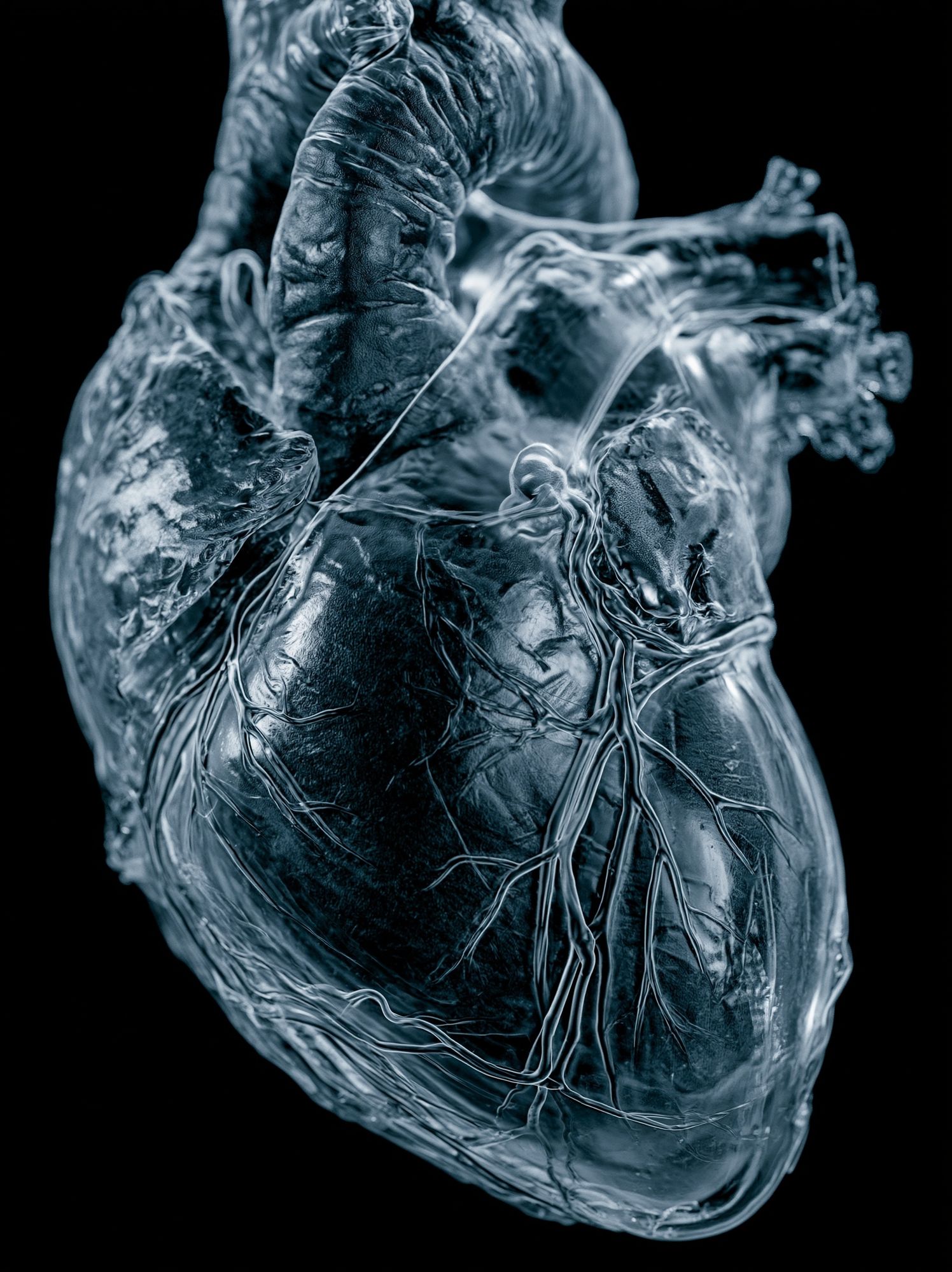 Frozen Heart Abstract Print. poster — fine-art art
