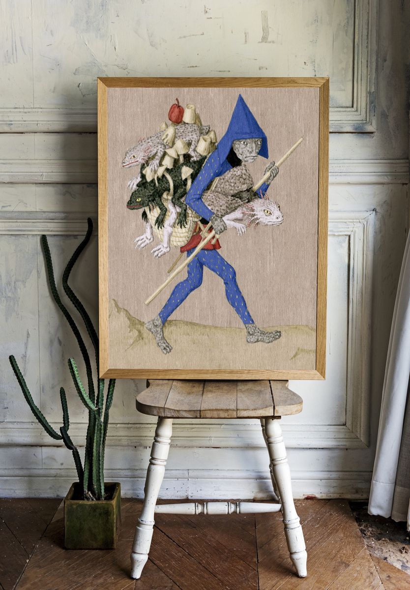 Mythic Creature Carrier Print. — room view 1