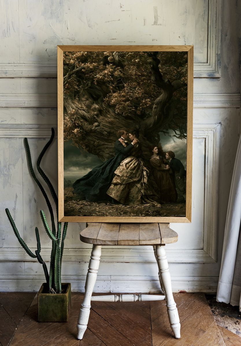 Gothic Lovers Under Tree Poster. — room view 1