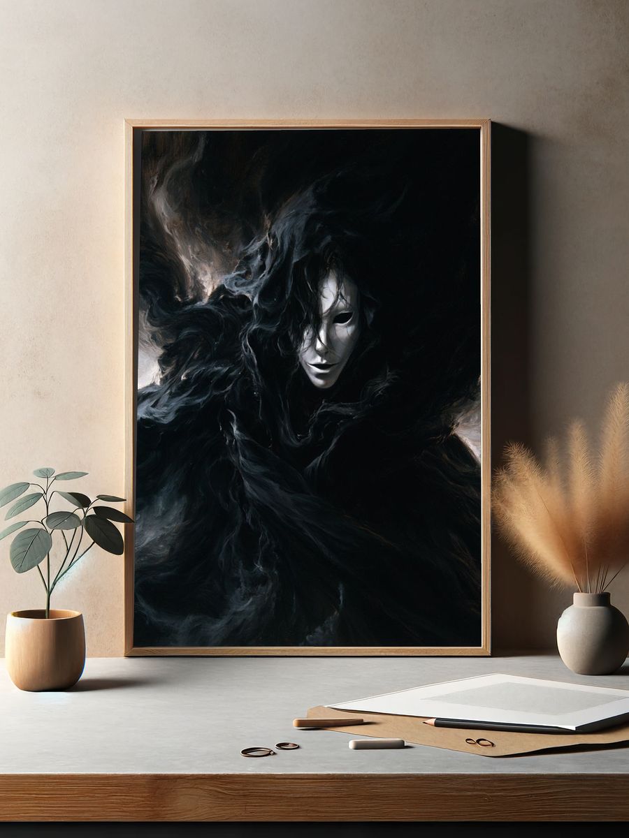Shadow Mask Surrealism Print. — room view 2