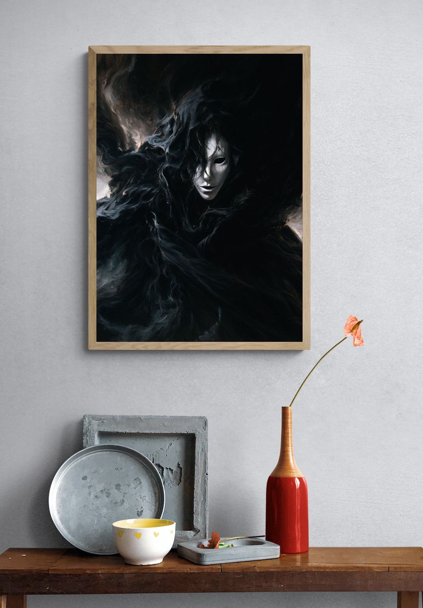 Shadow Mask Surrealism Print. — room view 3