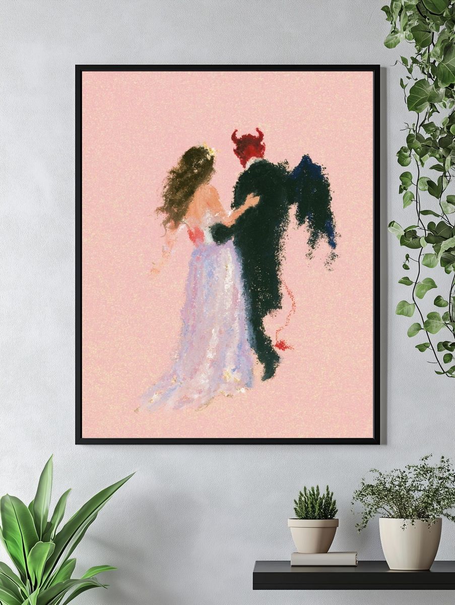Romantic Couple Fine-Art Print. — room view 4