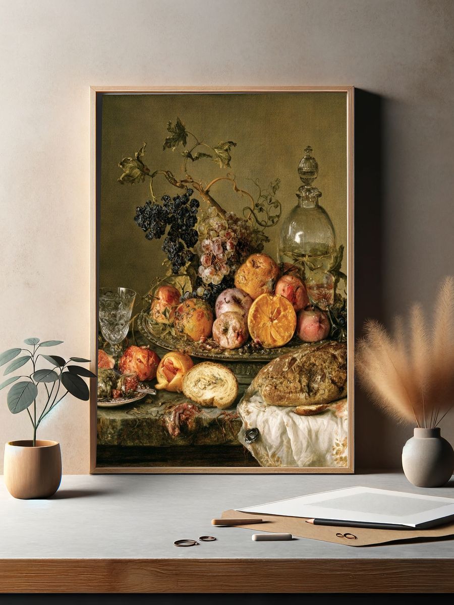 Baroque Still Life Print. — room view 2