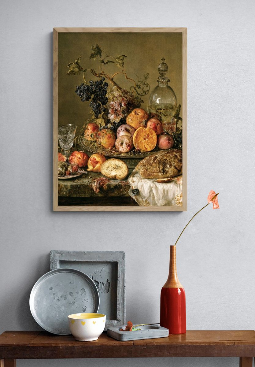 Baroque Still Life Print. — room view 3
