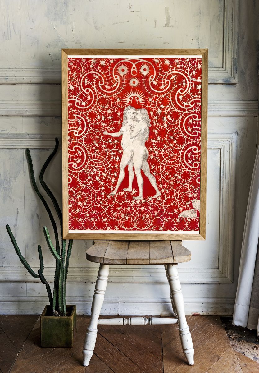 Adam Eve Garden Pair Sheep. — room view 1