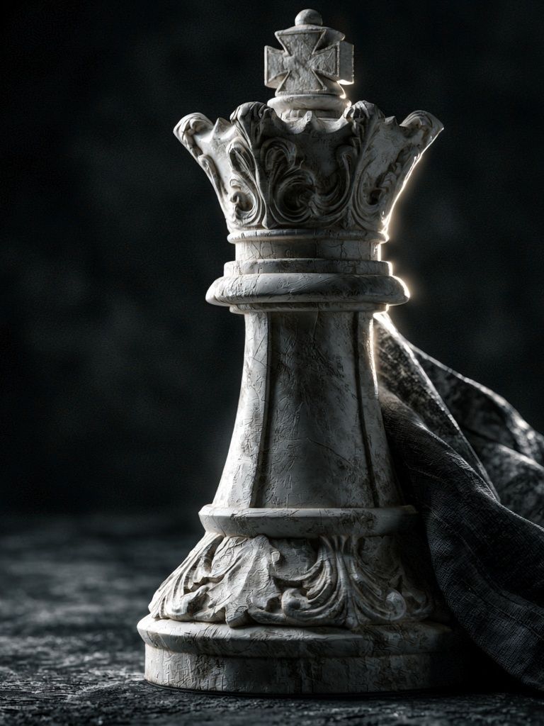 Chess King Sculpture Poster. poster — fine-art art
