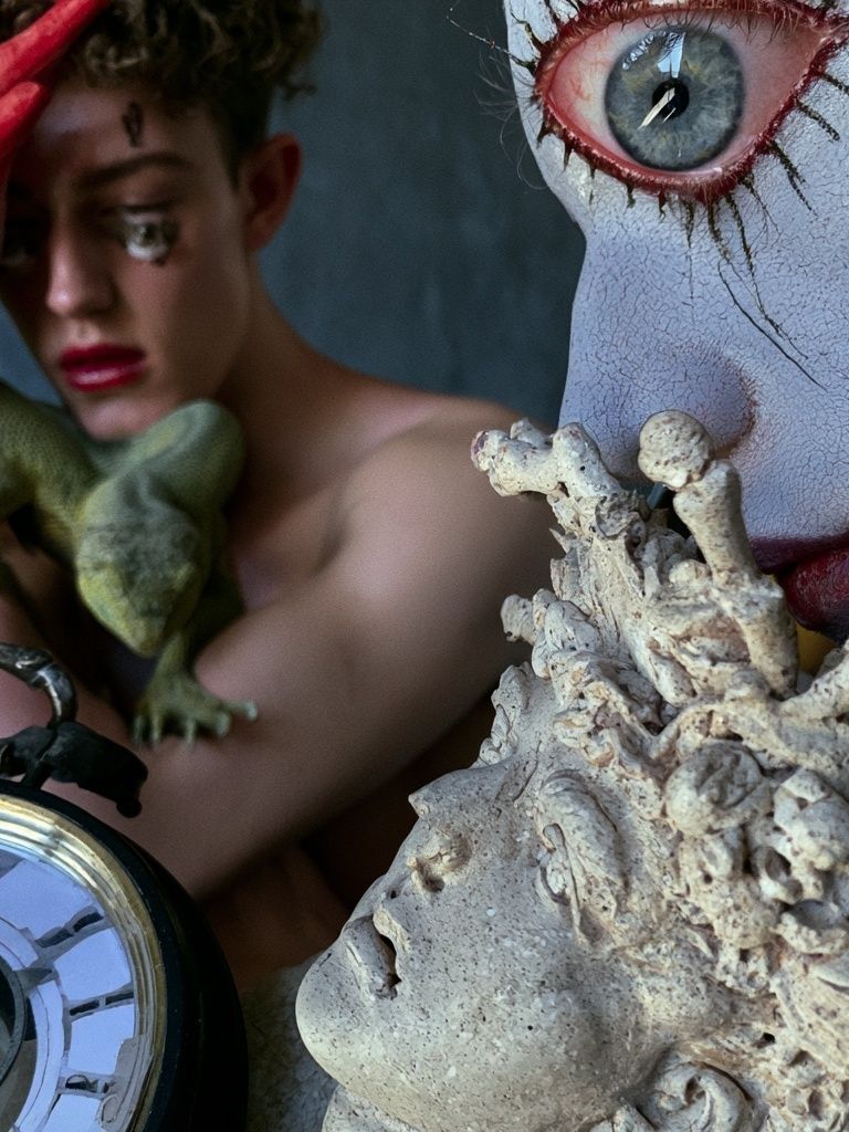 Surreal Portrait Collage Print. poster detail