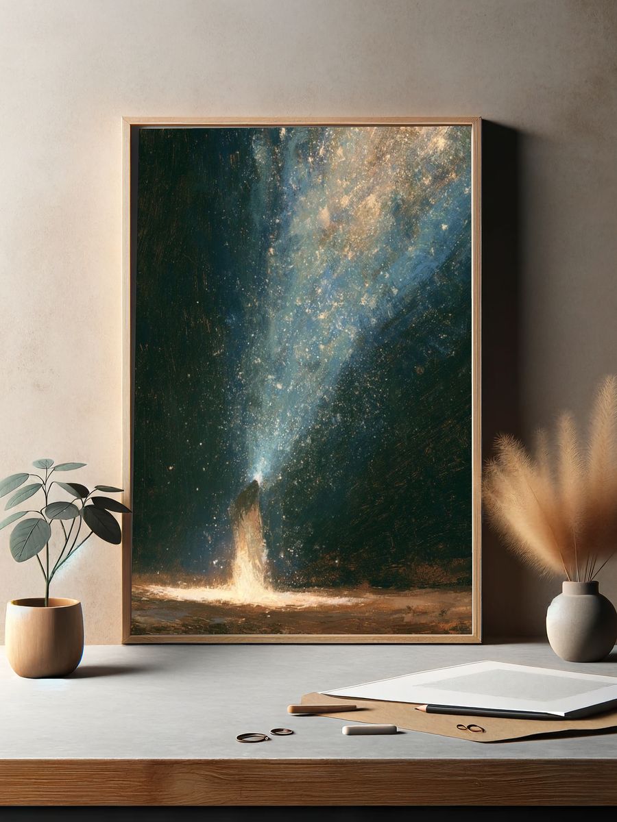Celestial Figure Fine-Art Print. — room view 2