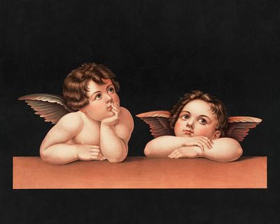 Cherubs Raphael (1890). Original Library. poster print