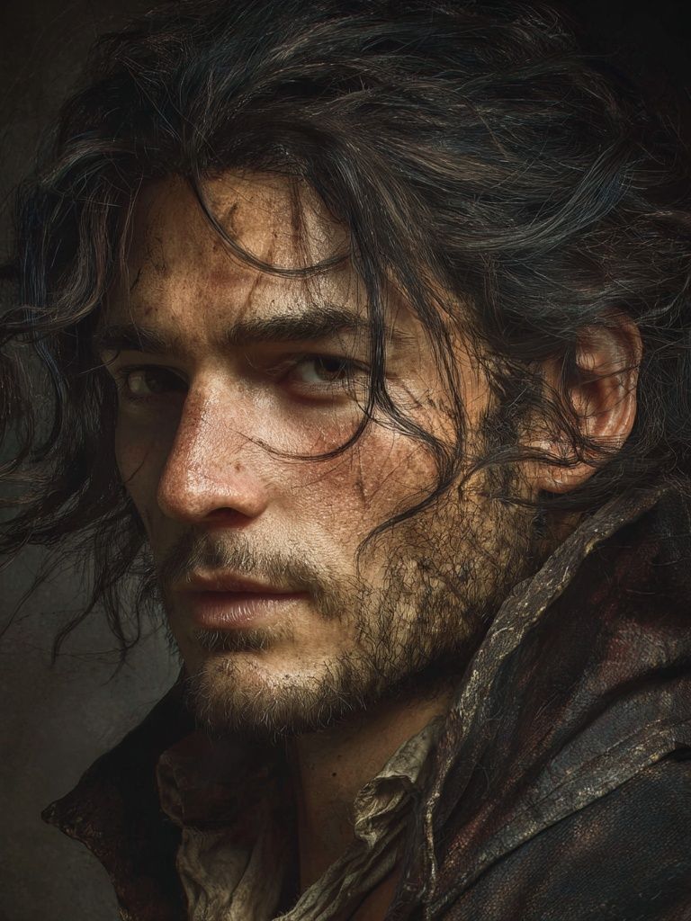 Brooding Portrait — Fine-Art Print.