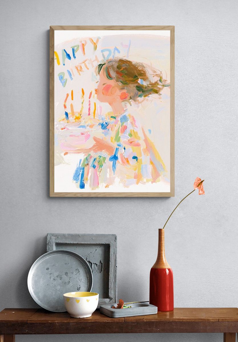 Birthday Girl Fine-Art Print. — room view 3
