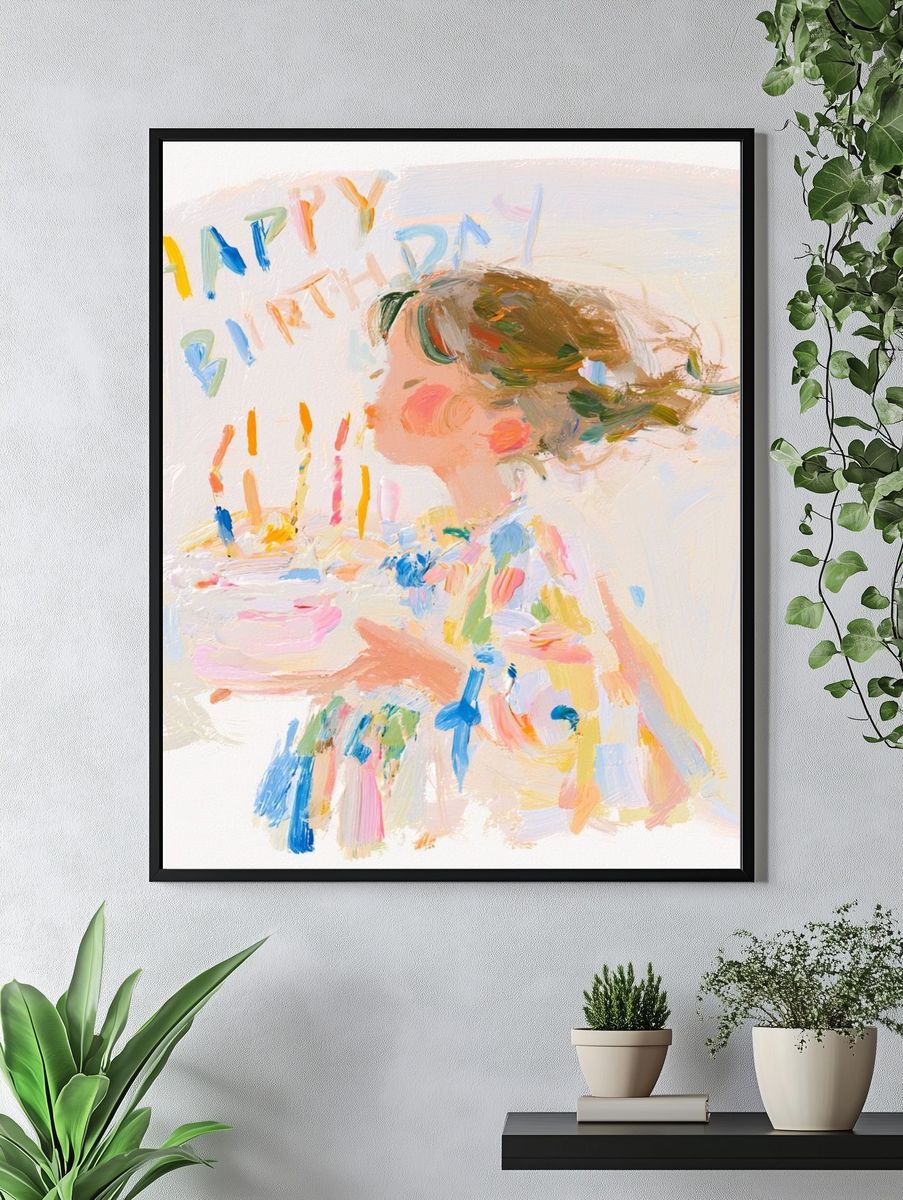 Birthday Girl Fine-Art Print. — room view 4