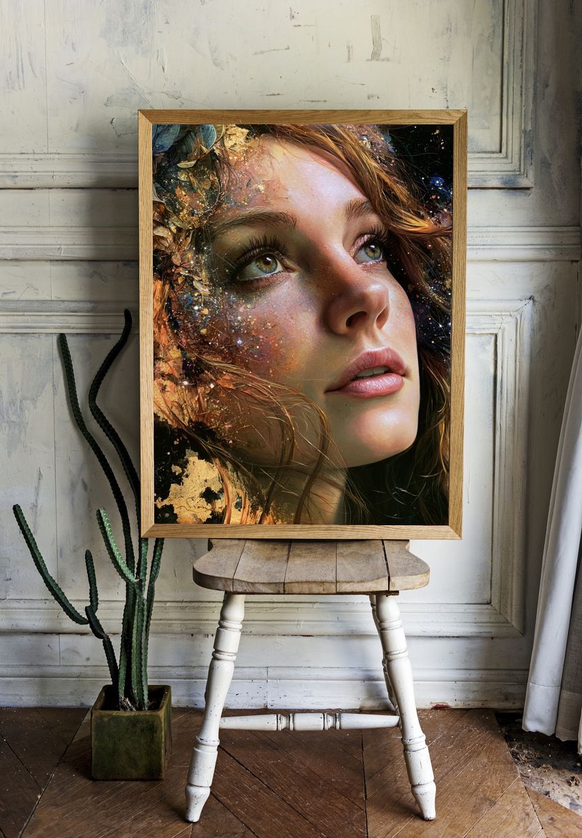 Mediterranean Village — Fine-Art Print. — room view 1