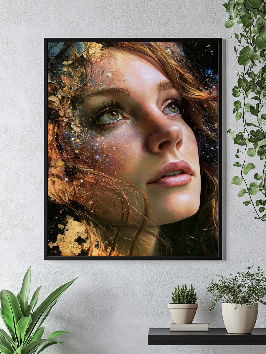 Mediterranean Village — Fine-Art Print. — room view 4