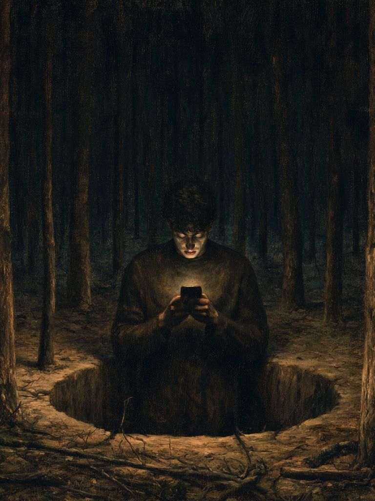 Forest Ritual — Surrealism Print. poster — fine-art art