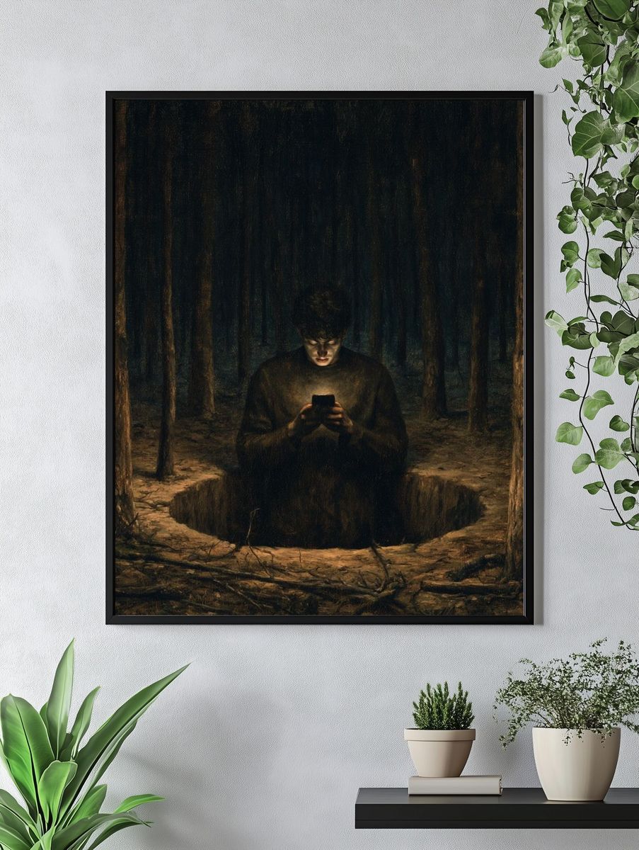 Forest Ritual — Surrealism Print. — room view 4