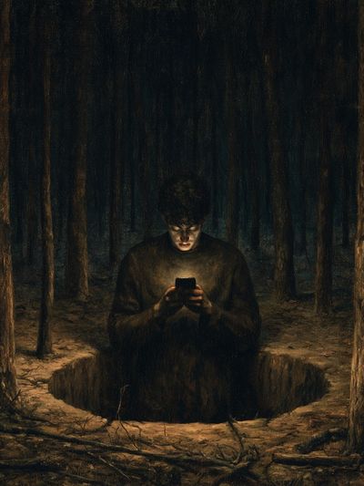 Forest Ritual — Surrealism Print. poster