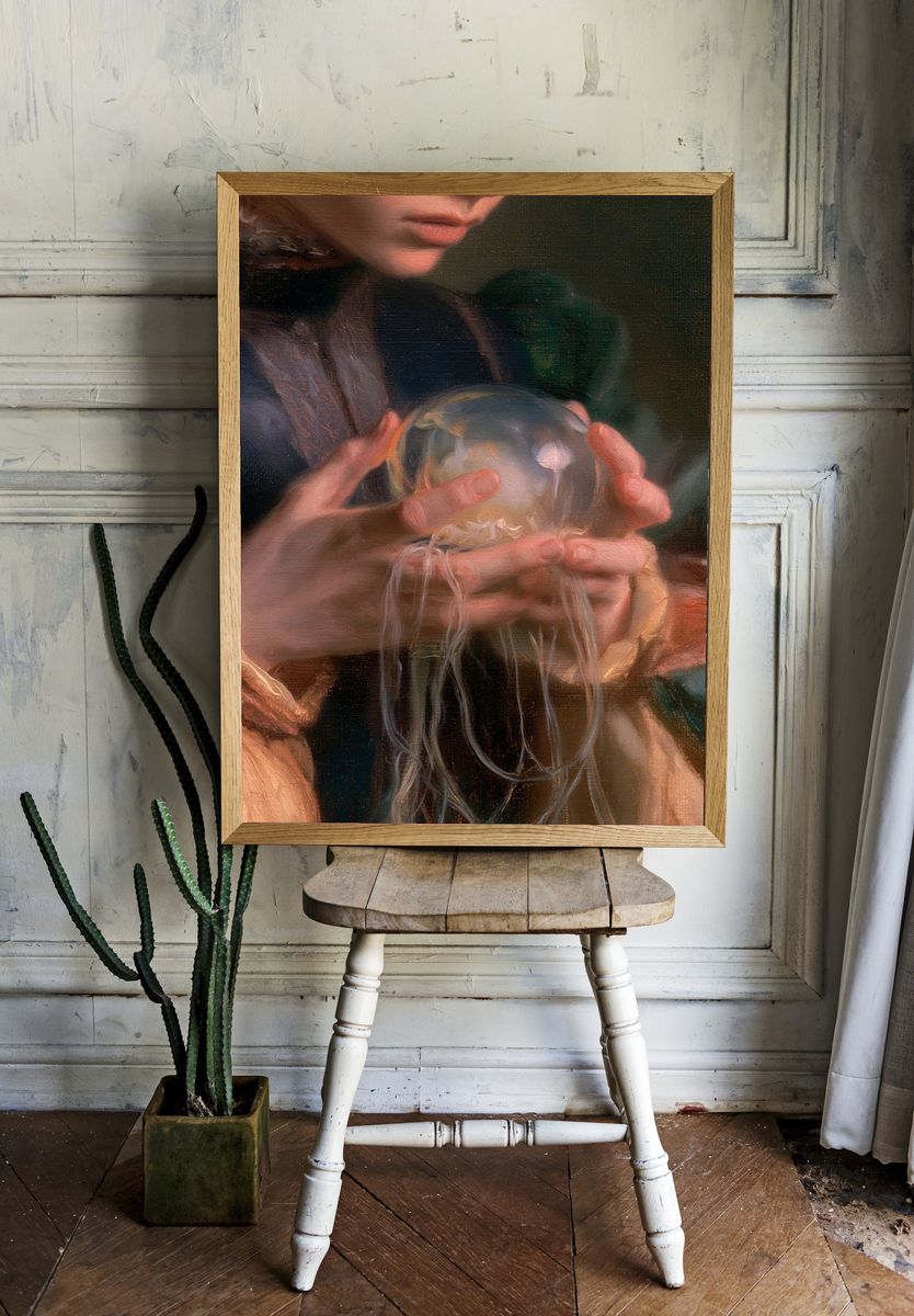Crystal Ball Portrait Fine-Art Poster. — room view 1