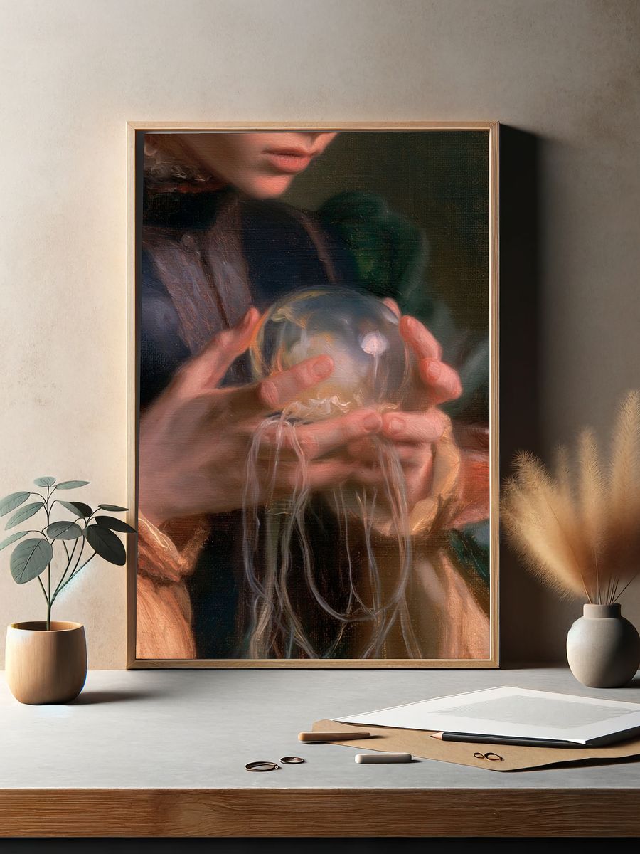 Crystal Ball Portrait Fine-Art Poster. — room view 2