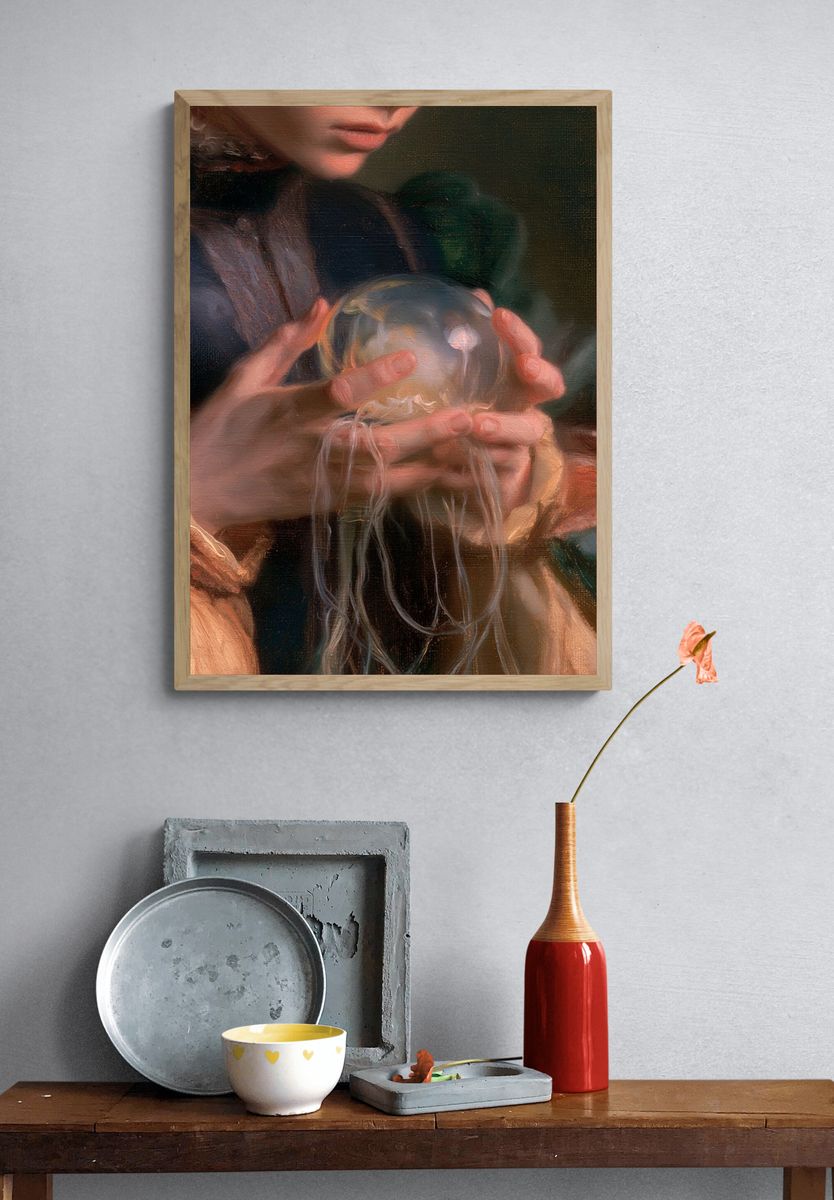 Crystal Ball Portrait Fine-Art Poster. — room view 3