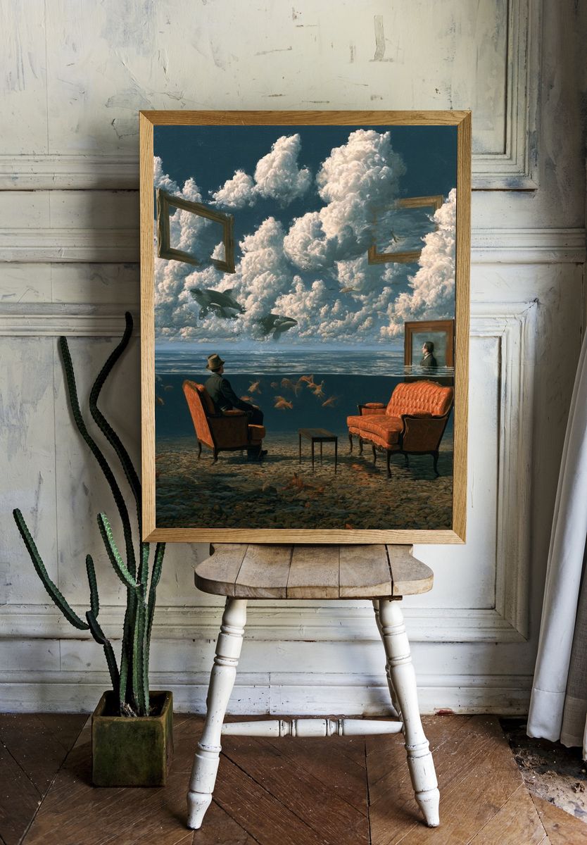 Surreal Ocean Salon Print. — room view 1
