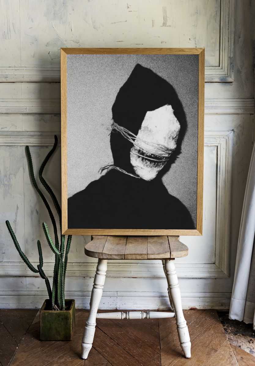 Abstract Bound Figure Print. room preview