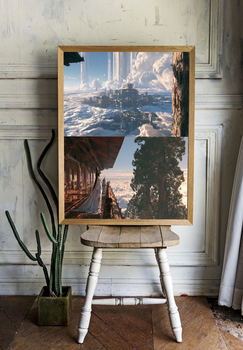 Cloud City Dreamscape Poster. — room view 1