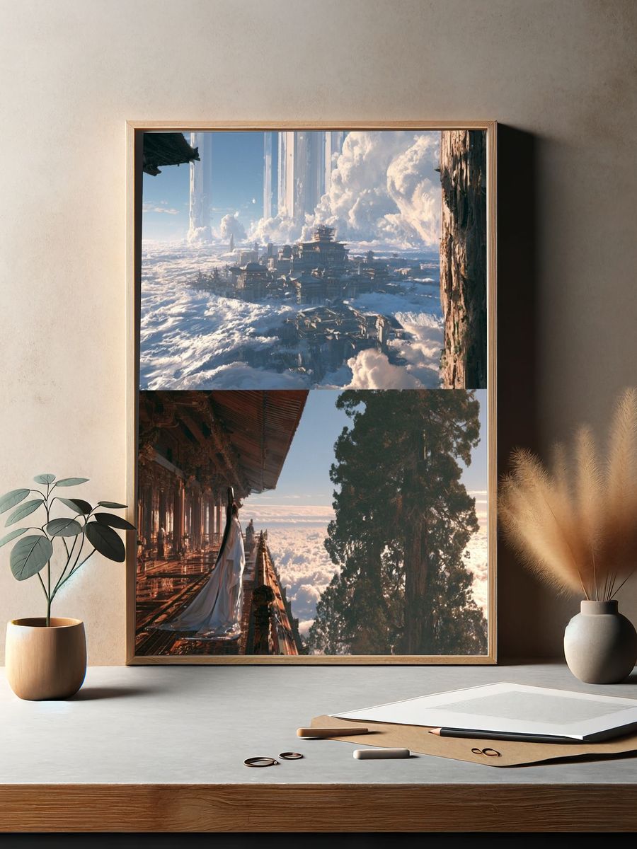 Cloud City Dreamscape Poster. — room view 2